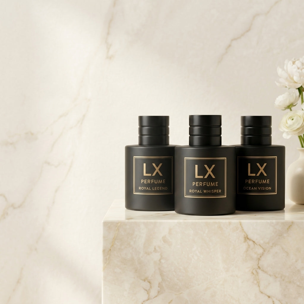 LXPERFUME bottle and box