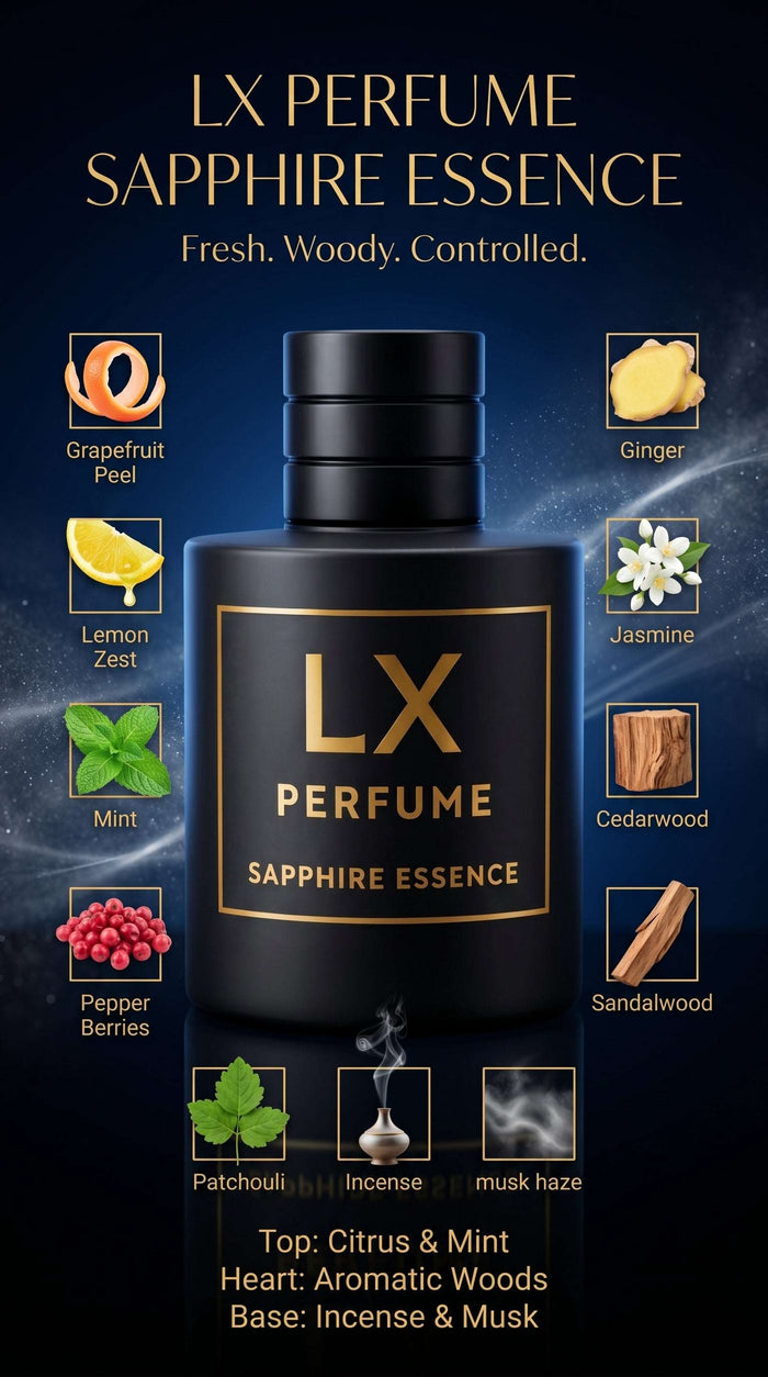 SAPPHIRE ESSENCE<p> Inspired by Bleu de Chanel