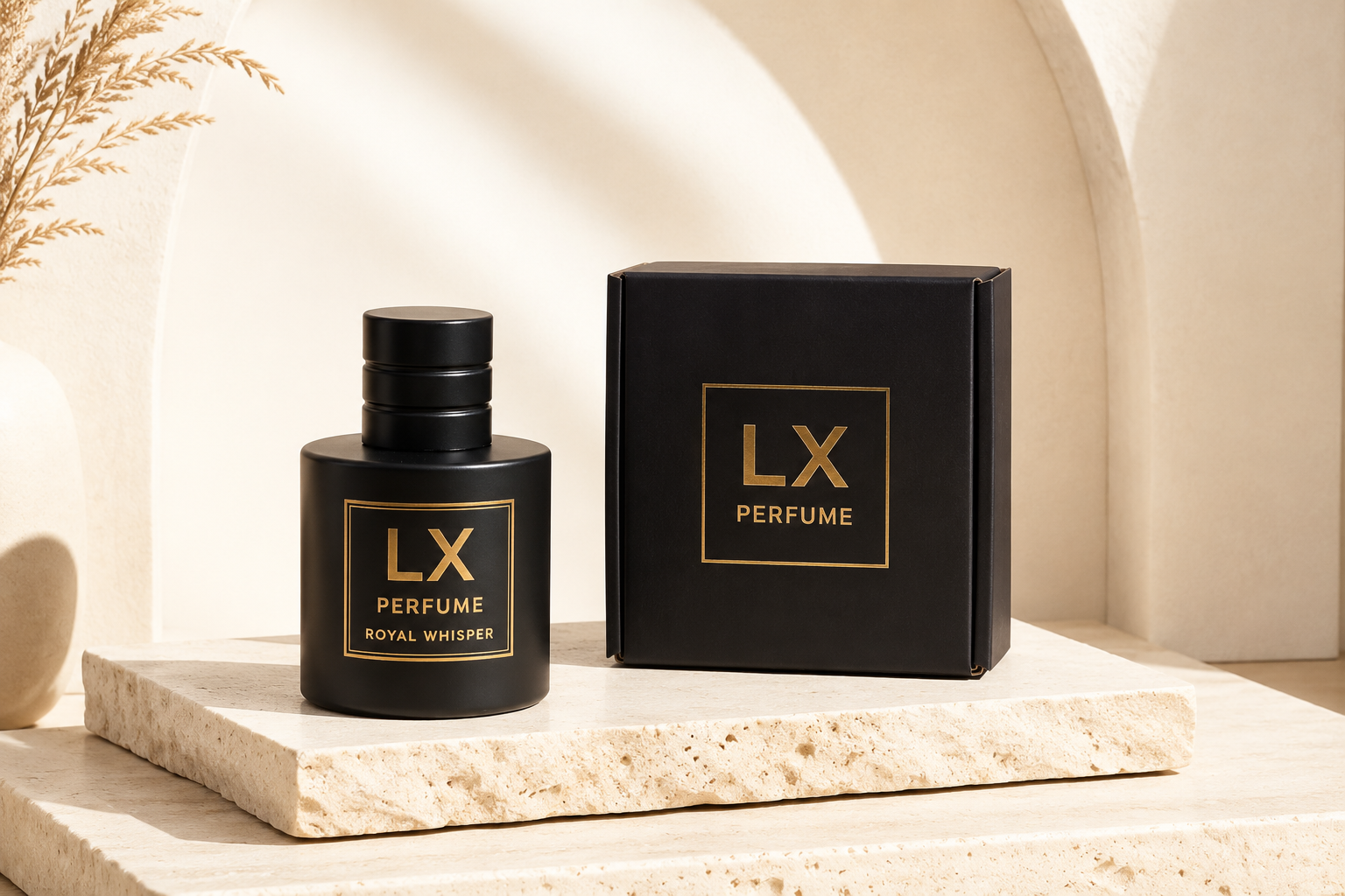 LXPERFUME bottle and packaging